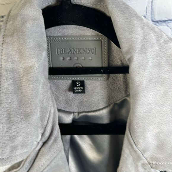 ✨ BLANKNYC Gray Suede Moto Jacket - New With Tags - Picture 5 of 8